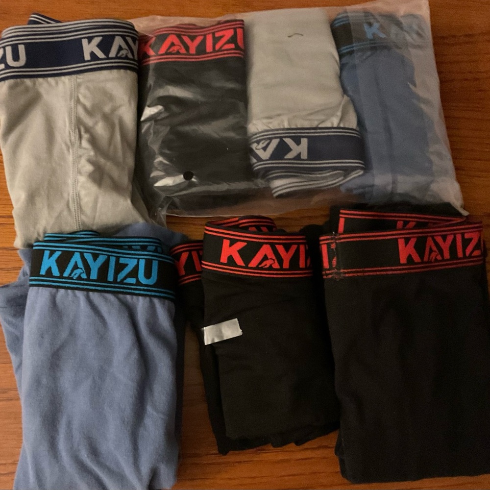 Men's Boxer Briefs - Black, Blue, Gray